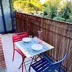 Appartement Joli Studio, Bassin D'arcachon, Parking Privé, Balcon *